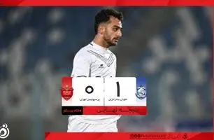خلاصه بازی ملوان 1 - پرسپولیس 0 + ویدئو