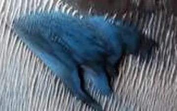 کشف شن‌های آبی روی سیاره سرخ+فیلم 