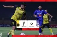خلاصه بازی استقلال خوزستان 0 - سپاهان 2 + ویدئو