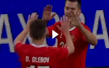 گل اول روسیه به ایران  + ویدئو