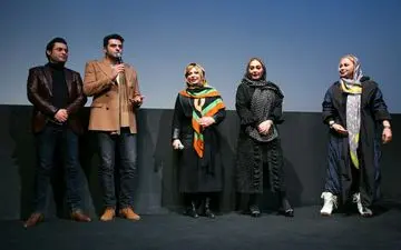 نیوشا ضیغمی، الهام حمیدی و علی ضیا در اکران خصوصی یک فیلم | عکس