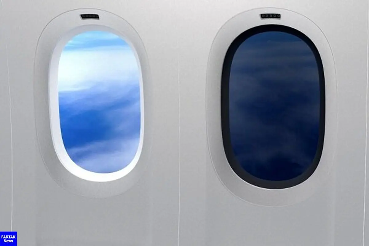 تولید پنجره برقی کاهنده نور برای هواپیماها