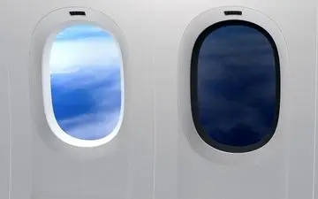 تولید پنجره برقی کاهنده نور برای هواپیماها