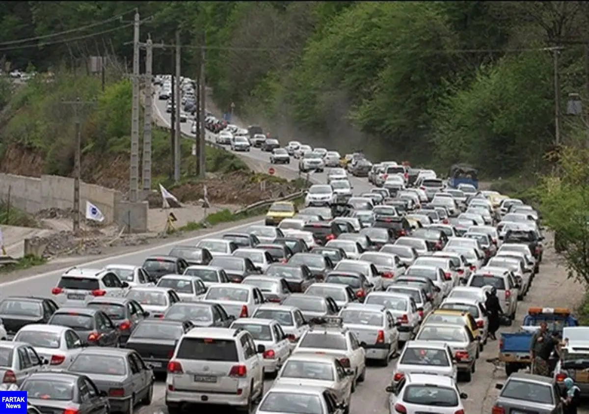 ترافیک در محورهای شرق استان تهران نیمه ‌سنگین است