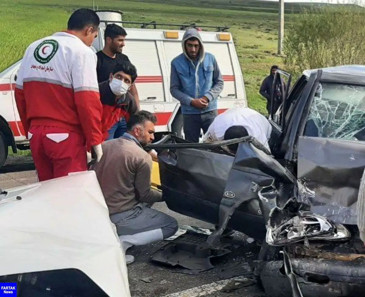 حادثه رانندگی در شهرستان نیر یک فوتی و سه مصدوم برجا گذاشت
