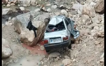 محور یاسوج - چرام باز هم حادثه آفرید/فوت سرنشین خودروی پراید