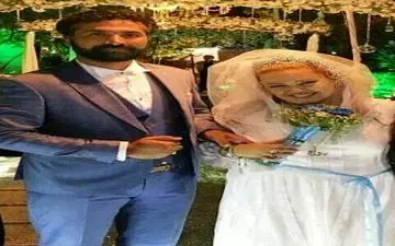 نکته ای عجیب در طراحی کیک عروسی بهاره رهنما +عکس
