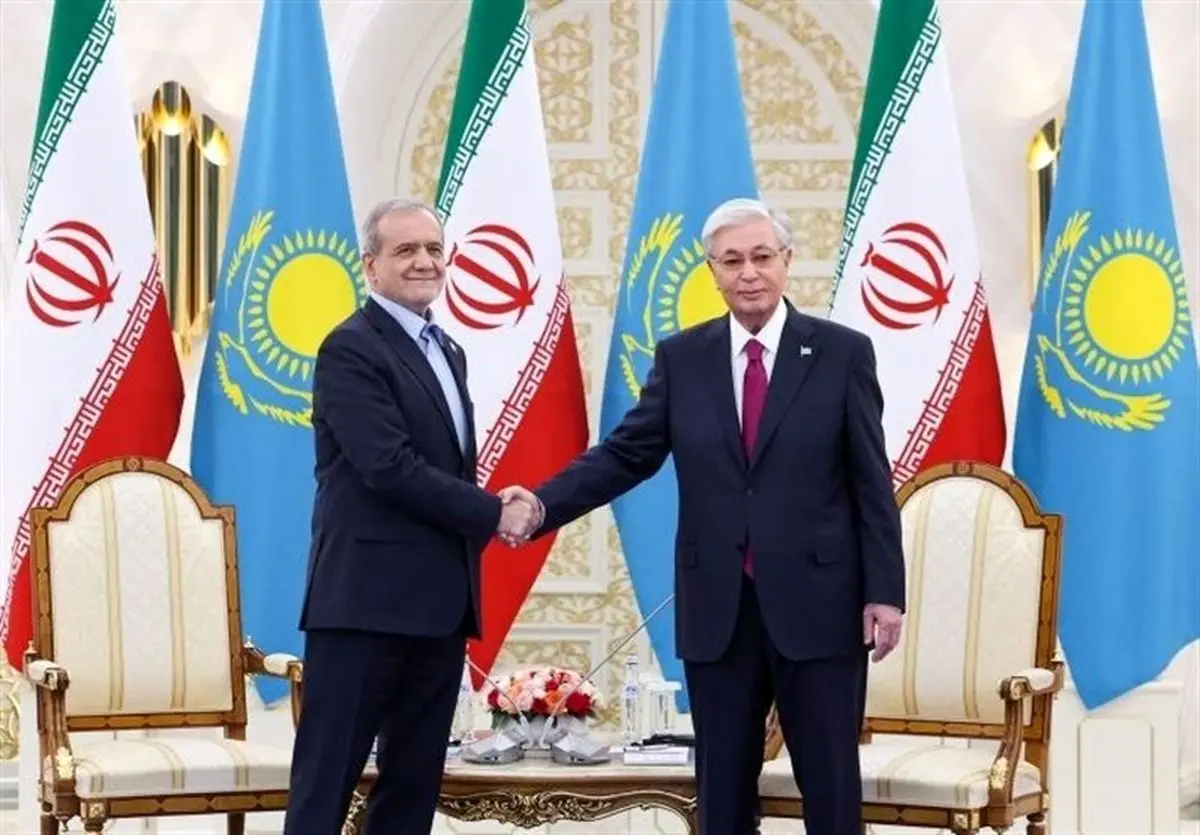 تاکید پزشکیان و توکایف بر ارتقای سطح همکاری‌های دوجانبه