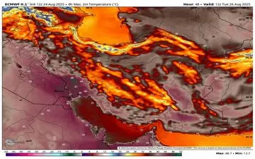 کاهش دمای هوا در راه است؛ وزش باد شدید و گردوخاک در شرق کشور