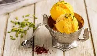طرز تهیه بستنی زعفرانی سنتی | بستنی خانگی !