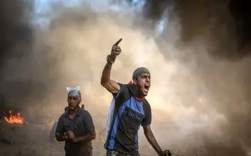 شهادت یک فلسطینی و زخمی شدن دهها نفر در تظاهرات بازگشت