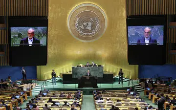 گزارش تصویری از سخنرانی رئیس جمهور در نشست مجمع عمومی سازمان ملل متحد
