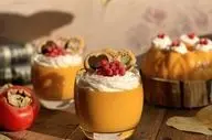 طرز تهیه یک دسر پاییزی خوشمزه | پاناکوتا خرمالو