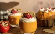 طرز تهیه یک دسر پاییزی خوشمزه | پاناکوتا خرمالو