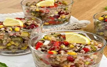 سالاد گندم خوشمزه و مجلسی رو این طوری درست کن