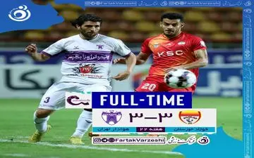 کامبک پشت کامبک/ تساوی فولاد و هوادار در بازی ۶ گله