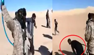 ویدئویی رعب‌انگیز از شکنجه چند گروگان توسط آدم‌ربایان در بیابان! 