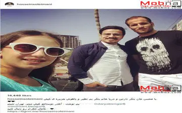 سلفی دختر محسن بنگر در جزیره کیش (عکس)