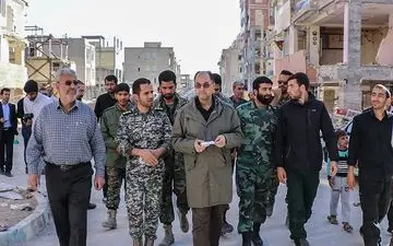  زلزله کرمانشاه|حضور "وحید حقانیان" در مناطق زلزله‌زده غرب ایران + تصاویر