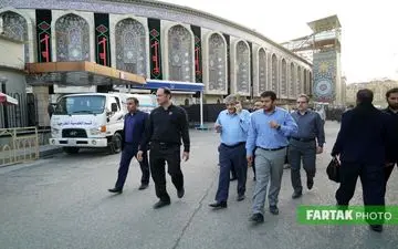 بازدید میدانی مهندس یزدانی از محل اسکان نیروهای شهرداری در کربلا+تصاویر 