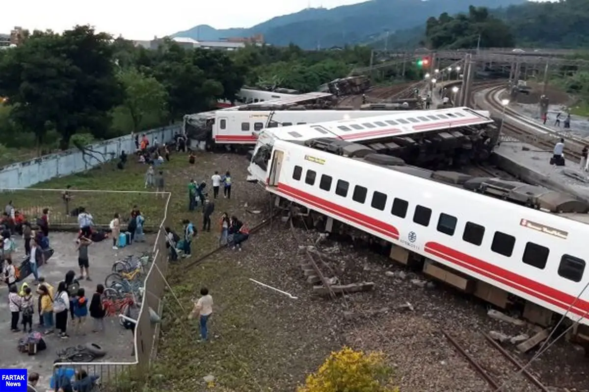  ۳۶ کشته و ۷۲ مجروح در حادثه خارج شدن قطار از ریل در تایوان
