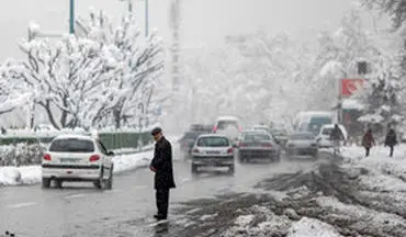 شن پاشی معابر تهران بدنبال برف امروز 