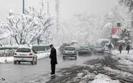 شن پاشی معابر تهران بدنبال برف امروز 