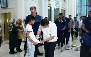 
ورود کاروان تیم ملی ایران به تاجیکستان 
