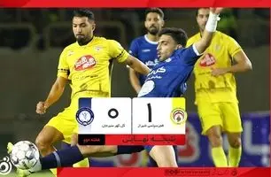 خلاصه بازی فجرسپاسی 1 - گل گهر 0 + ویدئو