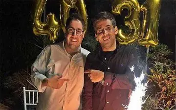 حمید گودرزی دیشب در جشن تولدش! + عکس