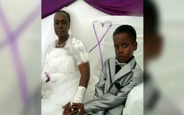 ازدواج پسری 8 ساله با زن 61 ساله باکره 