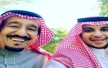  سلفی پادشاه عربستان با برادرزاده اش