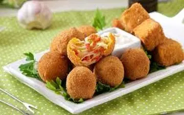 طرز تهیه  توپک سیب زمینی با سس چدار| عالیه