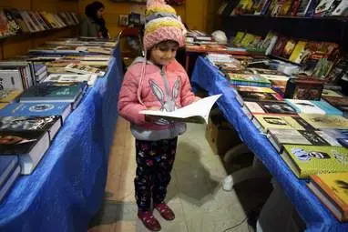 گزارش تصویری  از حضور خردسالان، کودکان در چهاردهمین نمایشگاه کتاب 