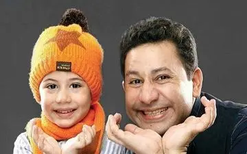شباهت جالب بازیگر معروف «دورهمی» با پسرش