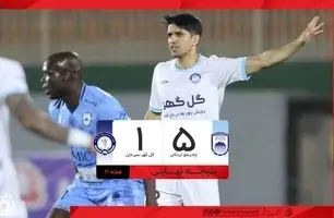 خلاصه بازی چادرملو 5 - گل گهر 1 + ویدئو