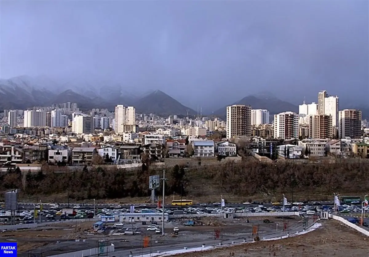 هوای تهران در آستانه وضعیت ناسالم برای گروه‌های حساس