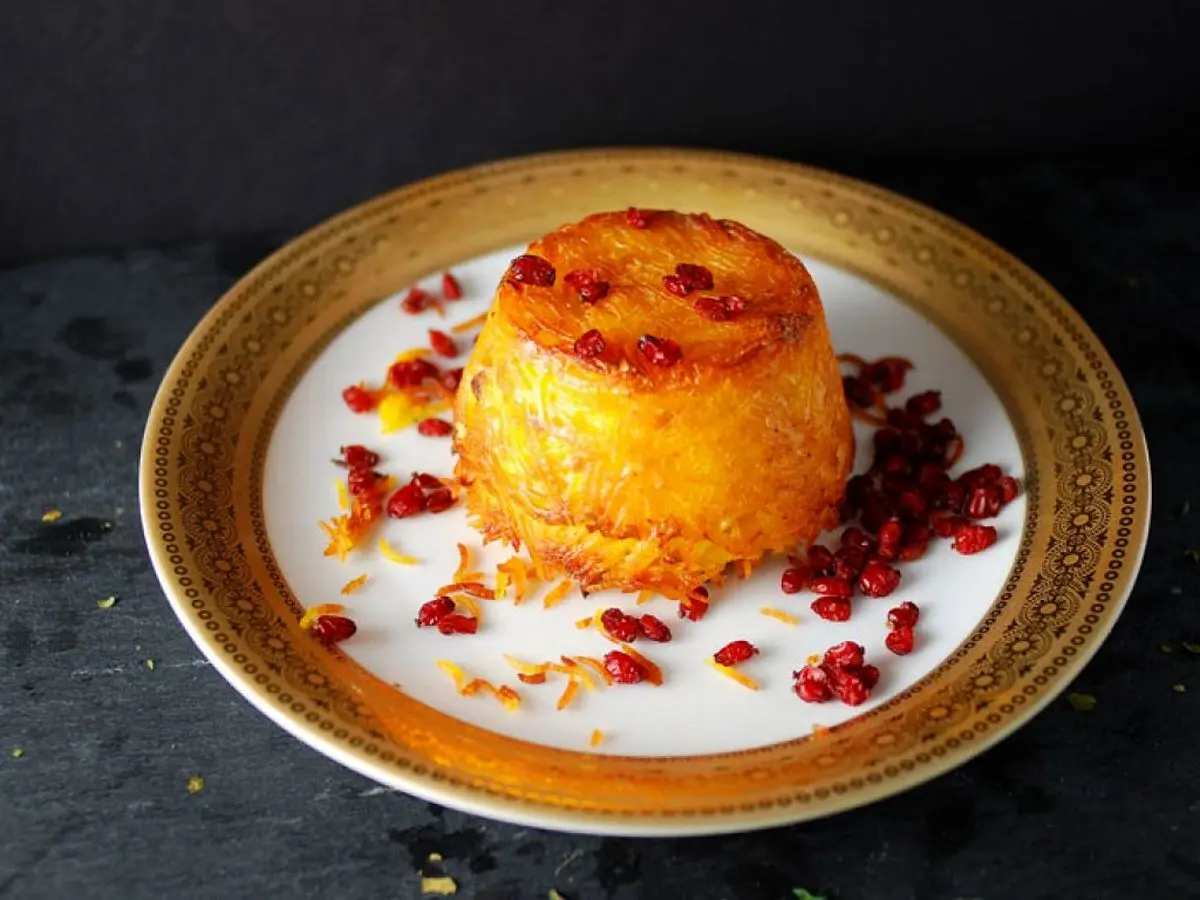 ته چین قارچ مجلسی و خوشمزه به سبک رستورانی