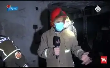 آتش‌سوزی در کارکاه تولید کفش+فیلم