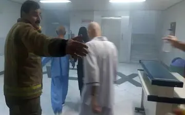 آتش سوزی در مرکز توانبخشی در غرب تهران