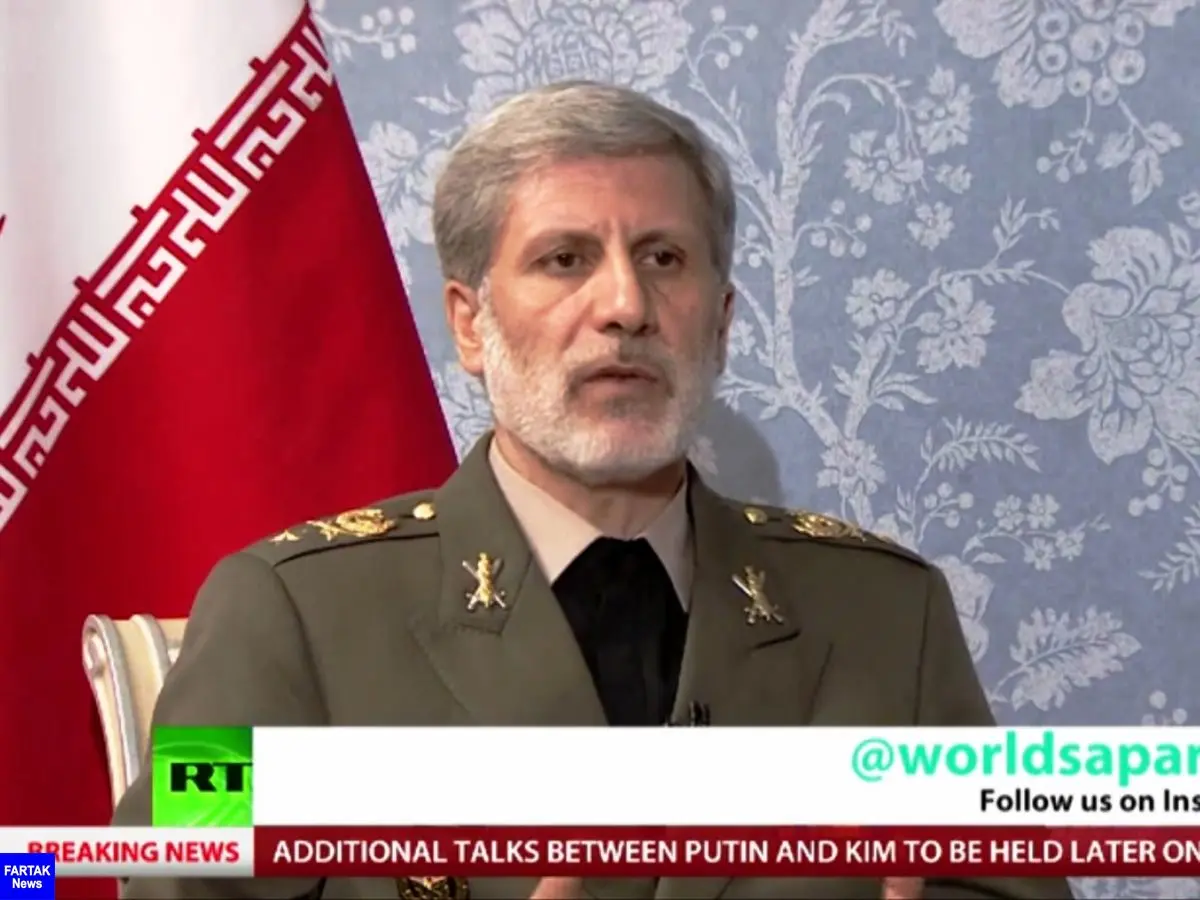 وزیر دفاع:ایران و روسیه برای ایفای نقش مستقل مورد هجمه های آمریکا هستند