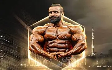 هادی چوپان بعد از مسترالمپیا ترسناک‌تر شد!/ پیشرفت عجیب عضلات زیربغل‌ گرگ ایرانی