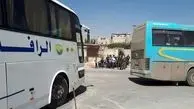 خروج بیش از هزار تروریست جیش الاسلام از دوما در سوریه 