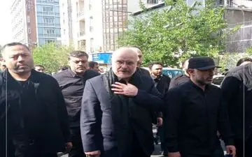 قالیباف سیاهپوش شد
