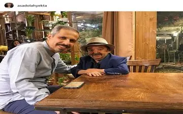 بازیگر خاص سینمای ایران در کنار جواد رضویان + عکس