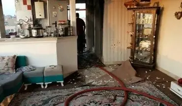 انفجار هولناک در طبقه چهارم خانه مسکونی در حوالی خیابان خبرنگار + عکس 
