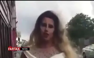 مزاحمی که با "مُشت‌خانم‌مجری"منهدم شد! + فیلم