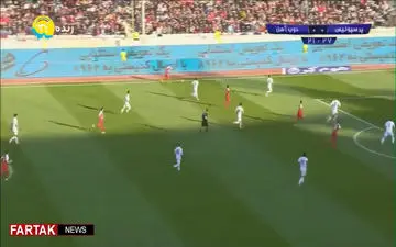 گل زیبای پرسپولیس به ذوب آهن توسط علیپور  + فیلم