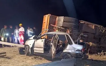 تصادف مرگبار در جاده قیدار ـ بیجار؛ دو نفر جان باختند