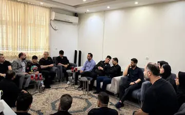 حضور گل محمدی در منزل مرحوم فرید نمازی